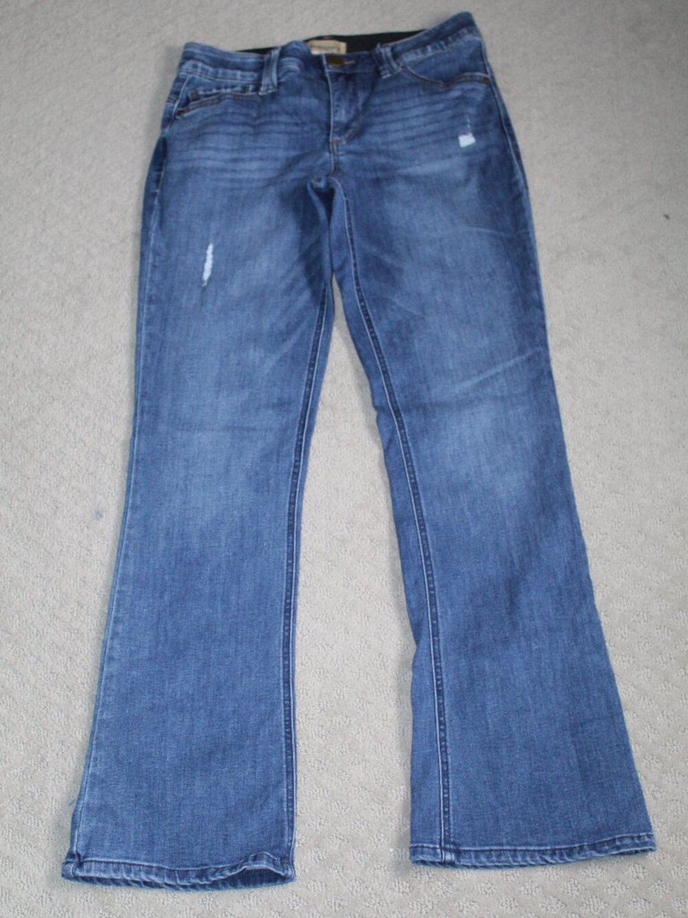 Democracy "Ab" Solution Jeans Women 6 Blue Denim Medium Wash Flare Leg Retro